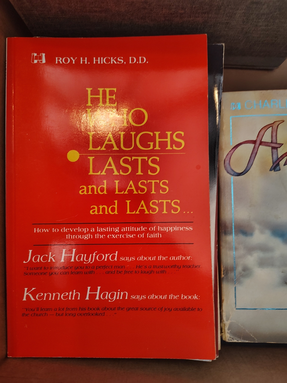 He Who Laughs Lasts and Lasts and Lasts - Red Coffee Table Book by Roy H. Hicks